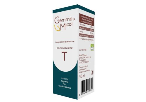 Gemme di micol combinazione t integratore per il benessere delle vie respiratorie gocce orali 30ml