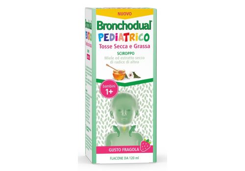 Bronchodual Pediatrico tosse secca e grassa sciroppo gusto fragola 120ml