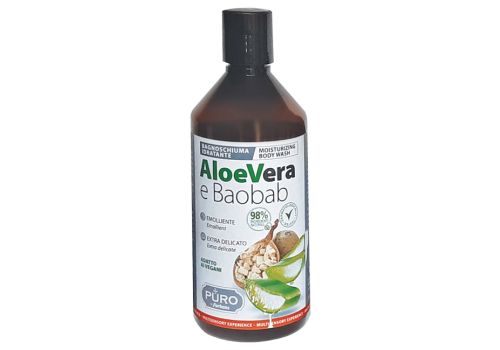 Puro Aloe Vera e Baobab bagnoschiuma idratante emolliente extra delicato 500ml