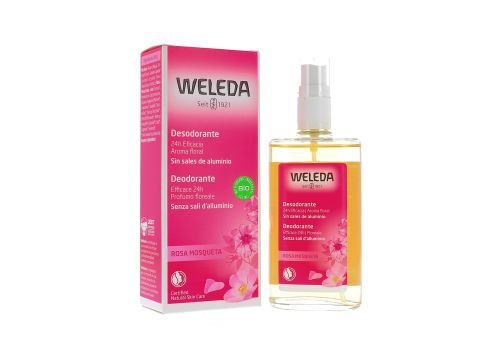 Weleda Rosa Mosqueta deodorante senza sali di alluminio spray 100ml