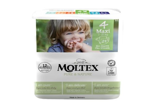 Moltex Pure & Nature pannolini ecologici 7-18kg taglia 4 maxi 29 pezzi