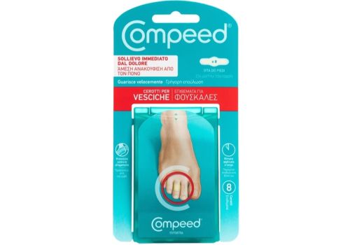 Compeed cerotti protettivi per vesciche alle dita dei piedi 8 pezzi