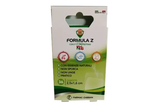 Formula Z Kids cerotti protettivi con esenze naturali 36 pezzi