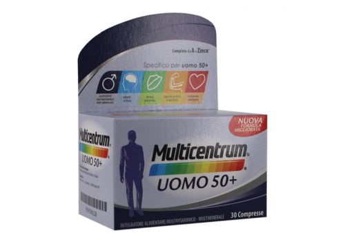 Multicentrum Uomo 50+ integratore multivitaminico multiminerale 30 compresse