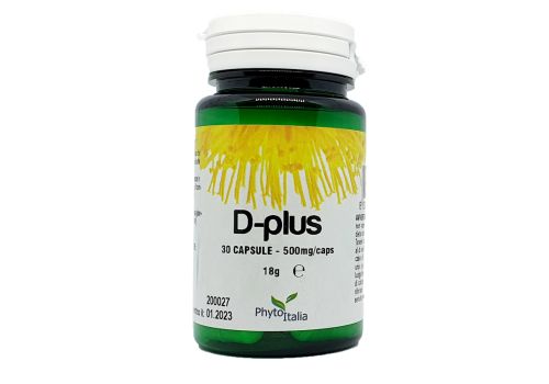 D-Plus integratore per il supporto del sistema immunitario e le ossa 30 capsule
