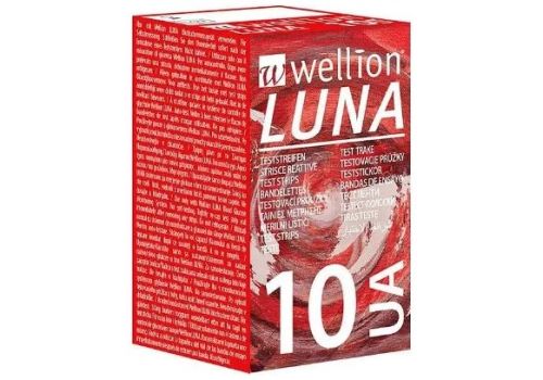 Wellion luna strisce per la determinazione acido urico 10 pezzi