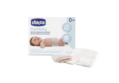 Chicco medibaby kit di medicazione ombelicale 3 pezzi