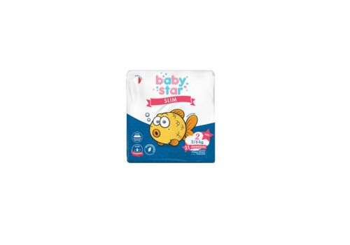 Babystar Slim pannolini 3-6kg taglia 2 mini 21 pezzi