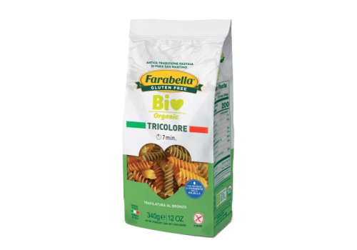 Farabella Bio fusilli tricolore pasta biologica senza glutine 340 grammi