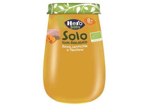 Hero Solo Biologico zucca lenticchie tacchino omogeneizzato 190 grammi