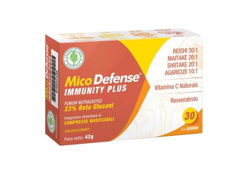 Micodefense immunity plus integratore per il sistema immunitario 30 compresse masticabili