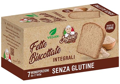 Inglese fette biscottate integrali senza glutine 200 grammi