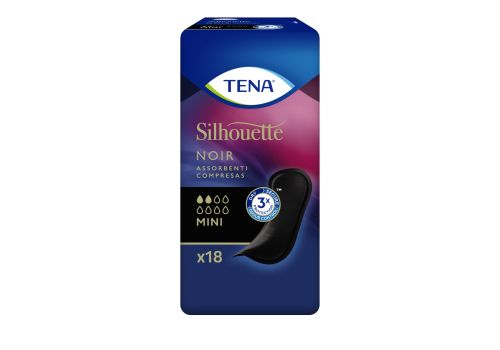 TENA SILHOUETTE NOIR MINI 18PZ