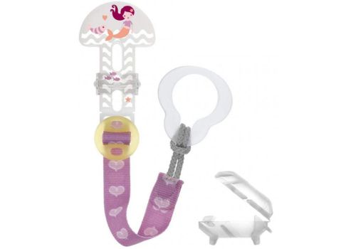 Mam clip & clover portasuchietto 0m+ colore rosa 1 pezzo