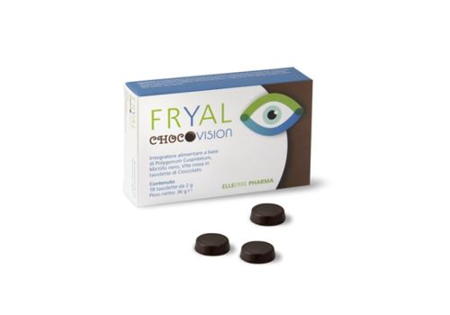 Fryal choco vision integratore per la vista 18 tavolette da 2 grammi