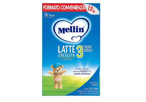 Mellin 3 latte crescita da 1 a 2 anni 1,200 grammi 