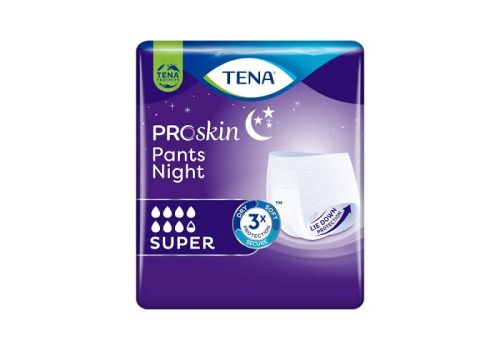 TENA PROSKIN PANTS NIGHT SUPER M 10PZ