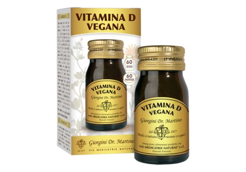 Vitamina D Vegana  integratore per ossa e sistema immunitario 60 pastiglie