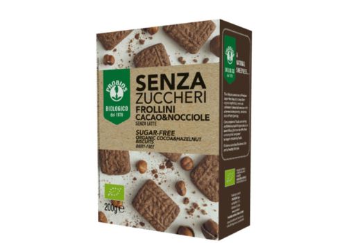 Probios frollini cacao e nocciole senza zuccheri 200 grammi