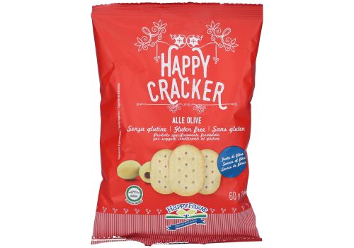 Happy Farm cracker alle olive senza glutine 60 grammi