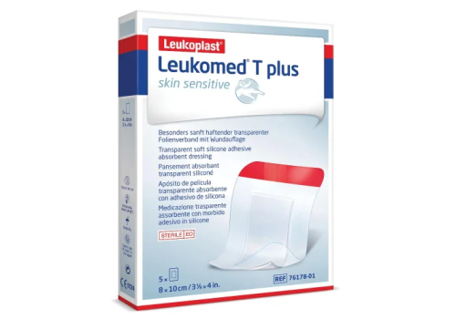 Leukomed T Plus medicazione impermeabile sterile 8 x 10cm 5 pezzi