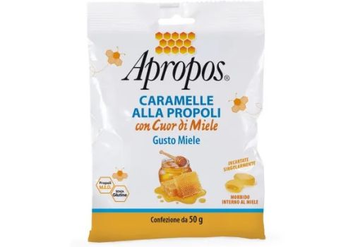 APROPOS CARAMELLE ALLA PROPOLI CON CUOR DI MIELE 50G