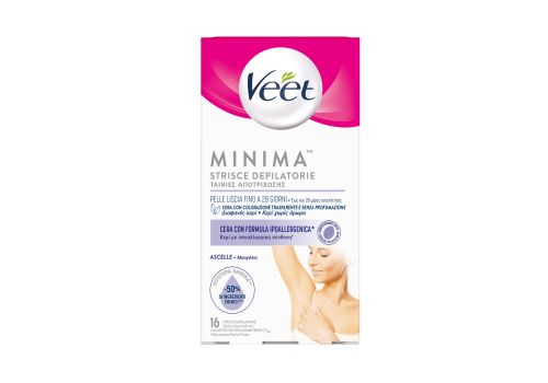 VEET MINIMA STRISCE DEPILATORIE ASCELLE IPOALLERGENICHE 16PZ
