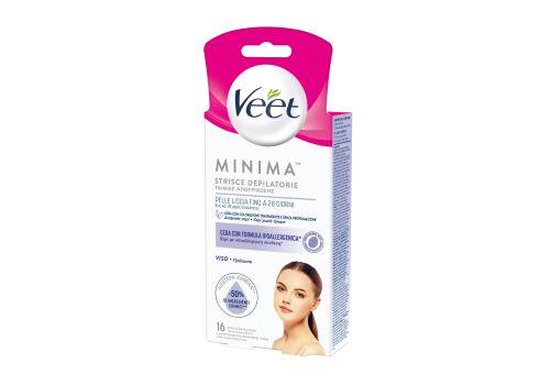 VEET MINIMA STRISCE DEPILATORIE VISO IPOALLERGENICHE 16PZ