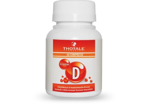 Thotale Vitamina D integratore per l’apparato muscolo-scheletrico e il sistema immunitario 60 compresse