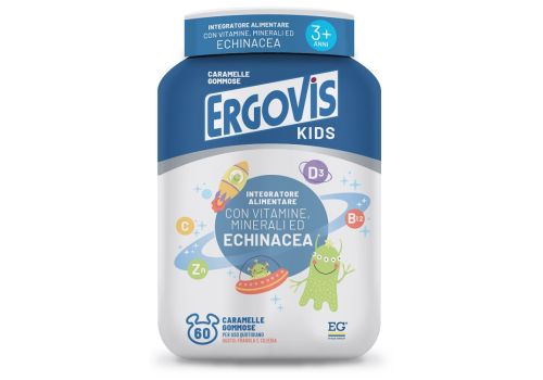 Ergovis Kids integratore multivitaminico e multimerale con Echinacea 60 caramelle