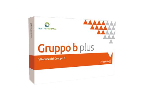 Gruppo B Plus integratore di vitamine per ridurre stanchezza e affaticamento 30 capsule