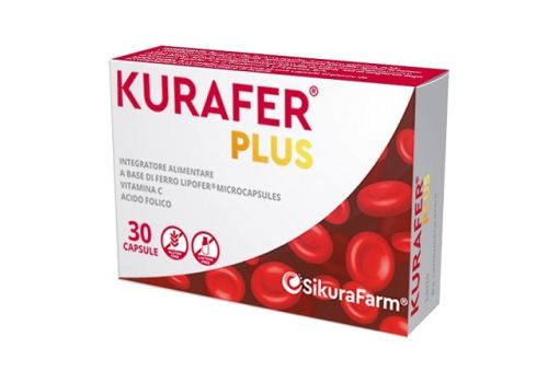 Kurafer Plus integratore di ferro con vitamine 30 capsule