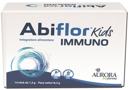 Abiflor Kids integratore di fermenti lattici per il benessere intestinale e per il sistema immunitario 14 stick