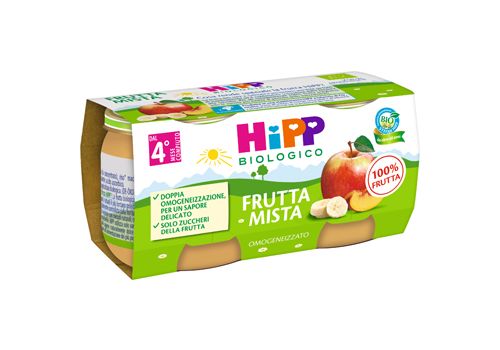 Hipp biologico frutta mista omogenizzato 2x80 grammi