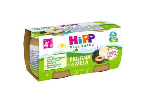 HIPP BIO OMOG PRUGNA/MELA2X80G