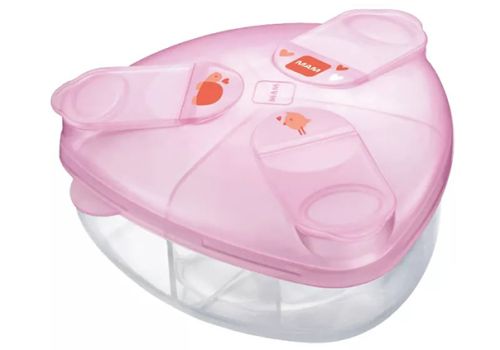 Mam milk box contenitore rosa per latte in polvere