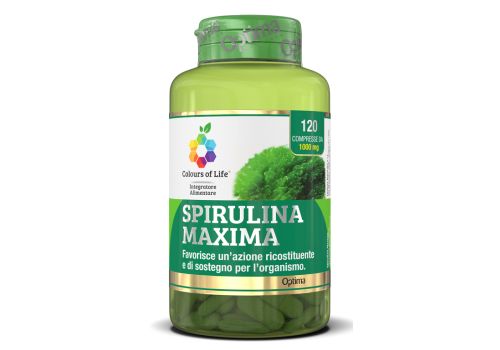 Spirulina Maxima integratore tonico ricostituente 120 compresse
