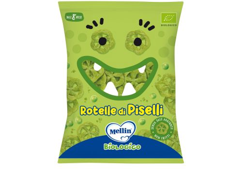 Mellin rotelle di piselli snack bio 20 grammi