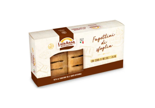 Luisanna fagottini al cioccolato senza glutine 130 grammi