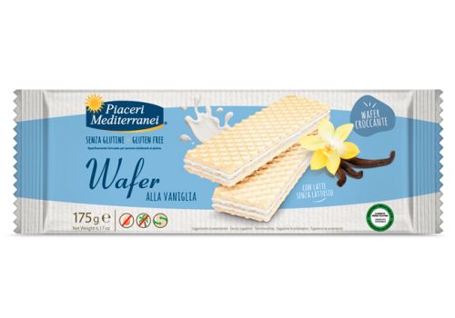 Piaceri Mediterranei wafer alla vaniglia senza glutine 175 grammi