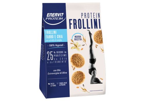 Enervit Protein frollini farro e chia ricchi di proteine e fibre 200 grammi