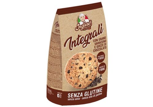 Inglese biscotti al grano saraceno con gocce di cioccolato senza glutine 300 grammi