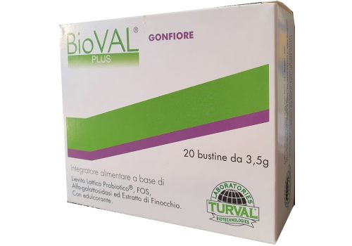 Bioval Plus Gonfiore integratore per l'eliminazione dei gas intestinali 20 bustine