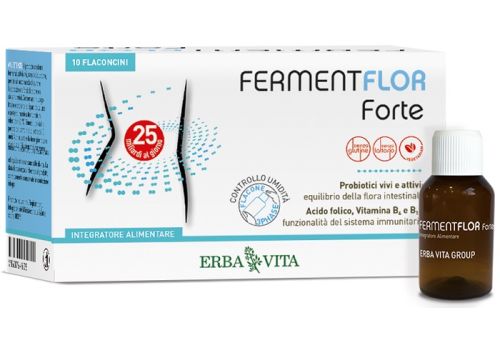 Fermentflor Forte integratore di fermenti lattici 10 flaconcini 8ml