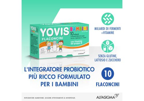 YOVIS BAMBINI 10MLD GUSTO FRAGOLA 10 FLACONCINI X 10ML
