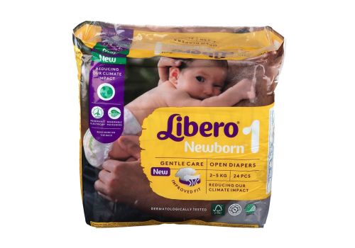 Libero pannolini 2-5kg taglia 1 newborn 1 24 pezzi