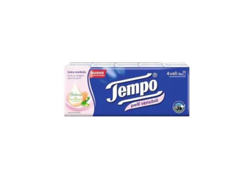 TEMPO FAZZOLETTI P SENS 10X9PZ