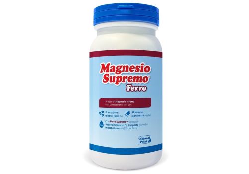 Magnesio Supremo Ferro integratore per la riduzione della stanchezza polvere orale 150 grammi