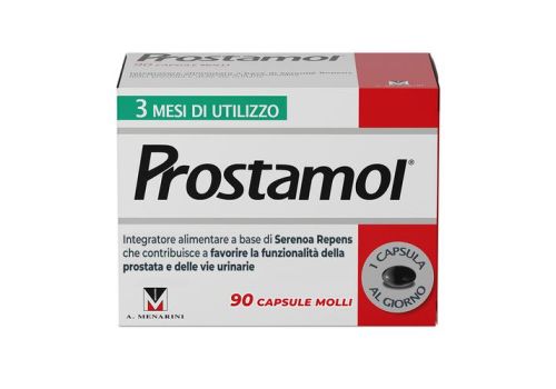 Prostamol integratore per la funzionalità della prostata e delle vie urinarie 90 capsule molli