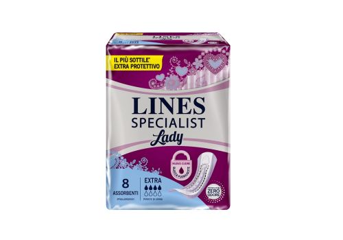Lines Specialist Lady Extra assorbenti per incontinenza leggera 8 pezzi